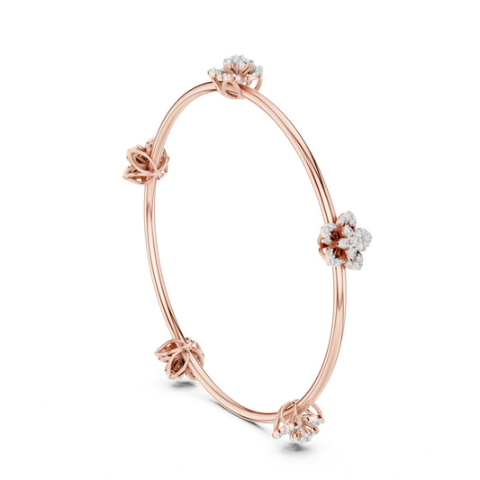 Pear Bangle Lab Grown Diamond Bracelet