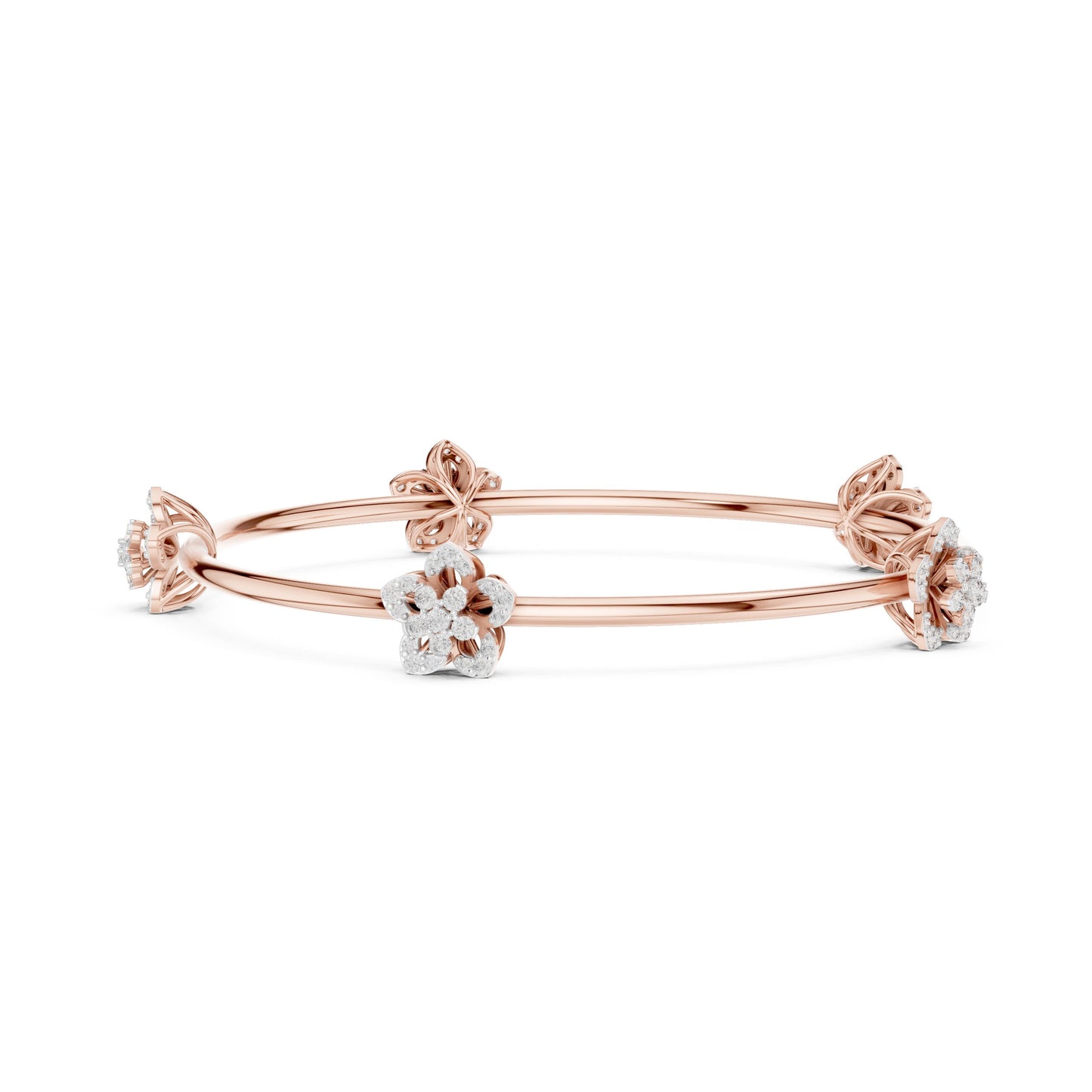 Pear Bangle Lab Grown Diamond Bracelet