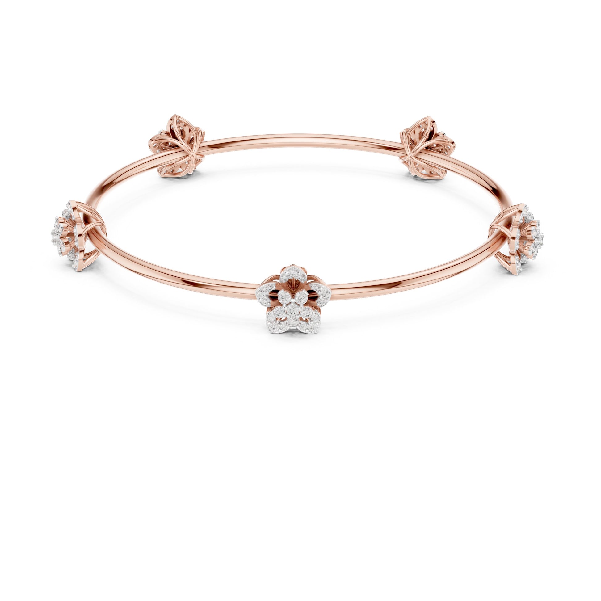 Pear Bangle Lab Grown Diamond Bracelet