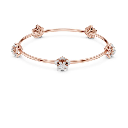 Pear Bangle Lab Grown Diamond Bracelet