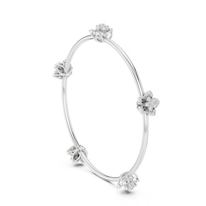 Pear Bangle Lab Grown Diamond Bracelet