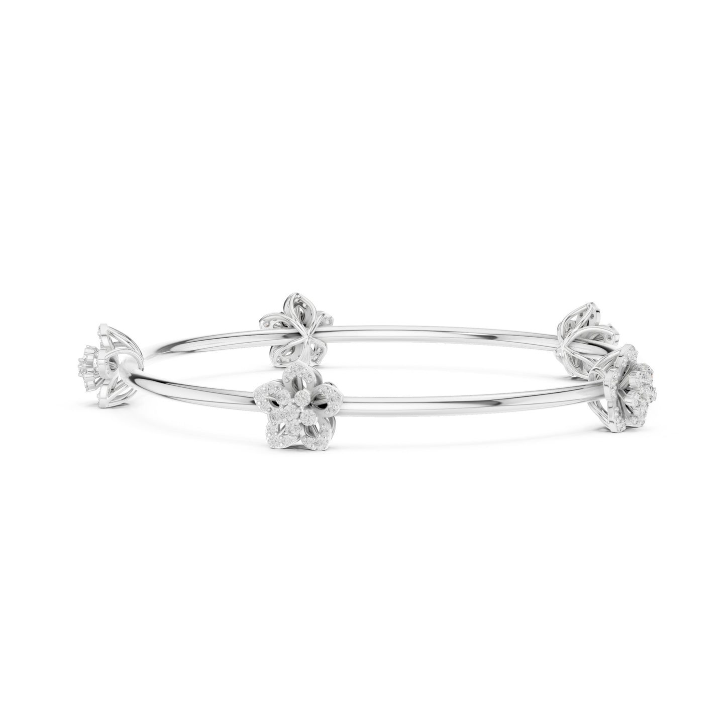 Pear Bangle Lab Grown Diamond Bracelet