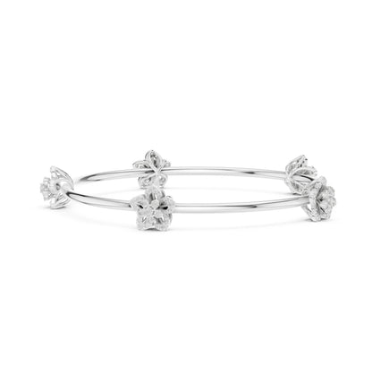Pear Bangle Lab Grown Diamond Bracelet