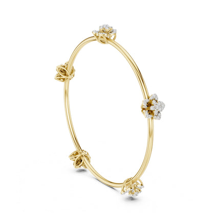 Pear Bangle Lab Grown Diamond Bracelet