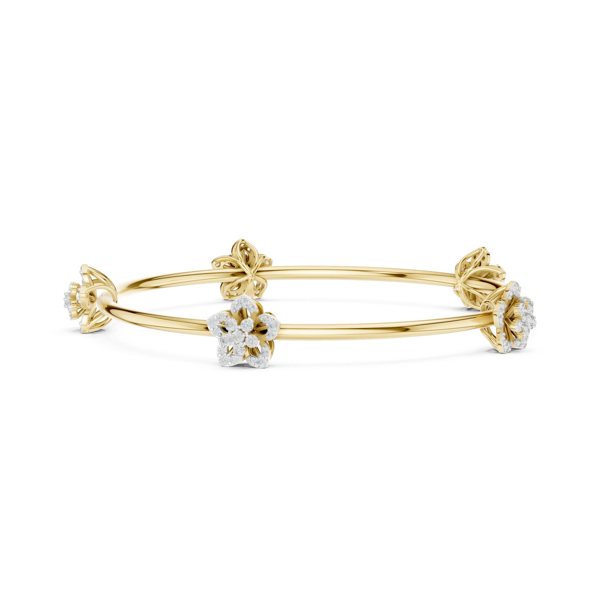 Pear Bangle Lab Grown Diamond Bracelet