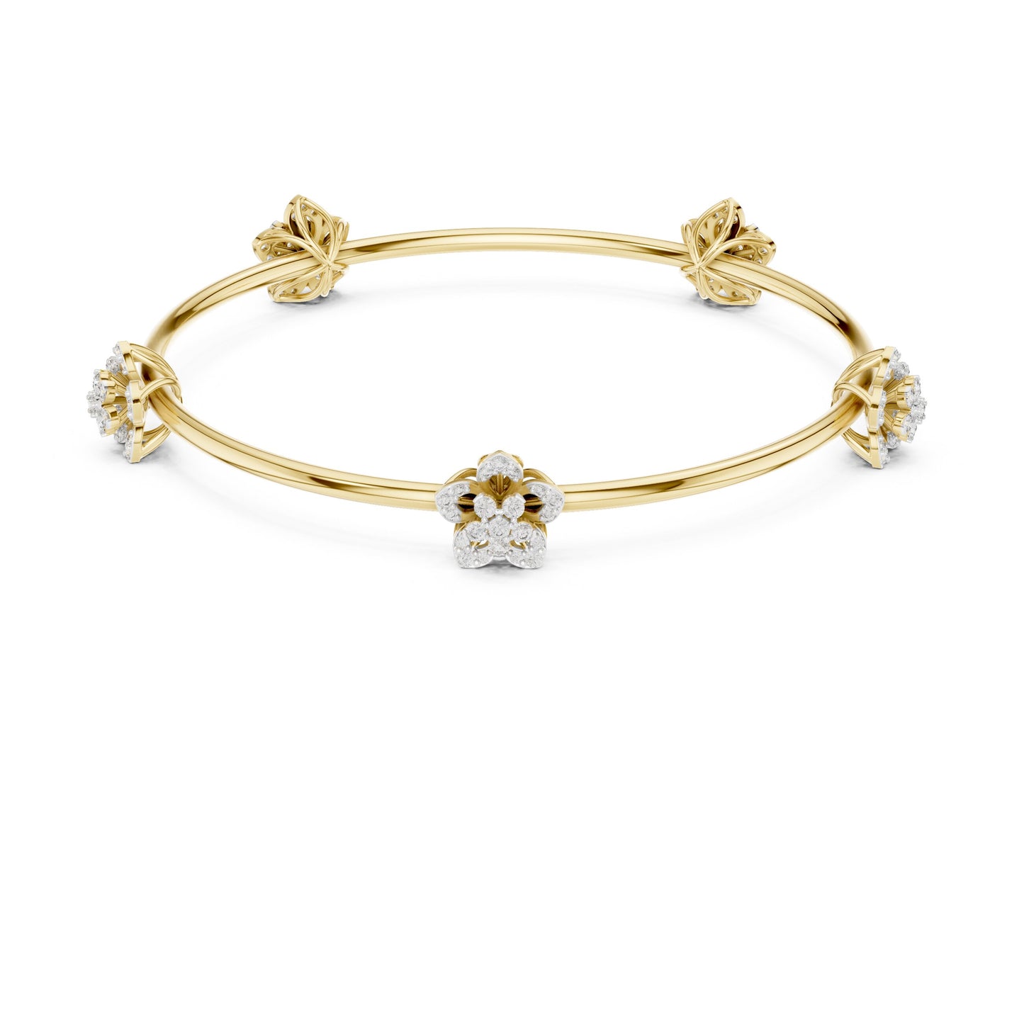 Pear Bangle Lab Grown Diamond Bracelet