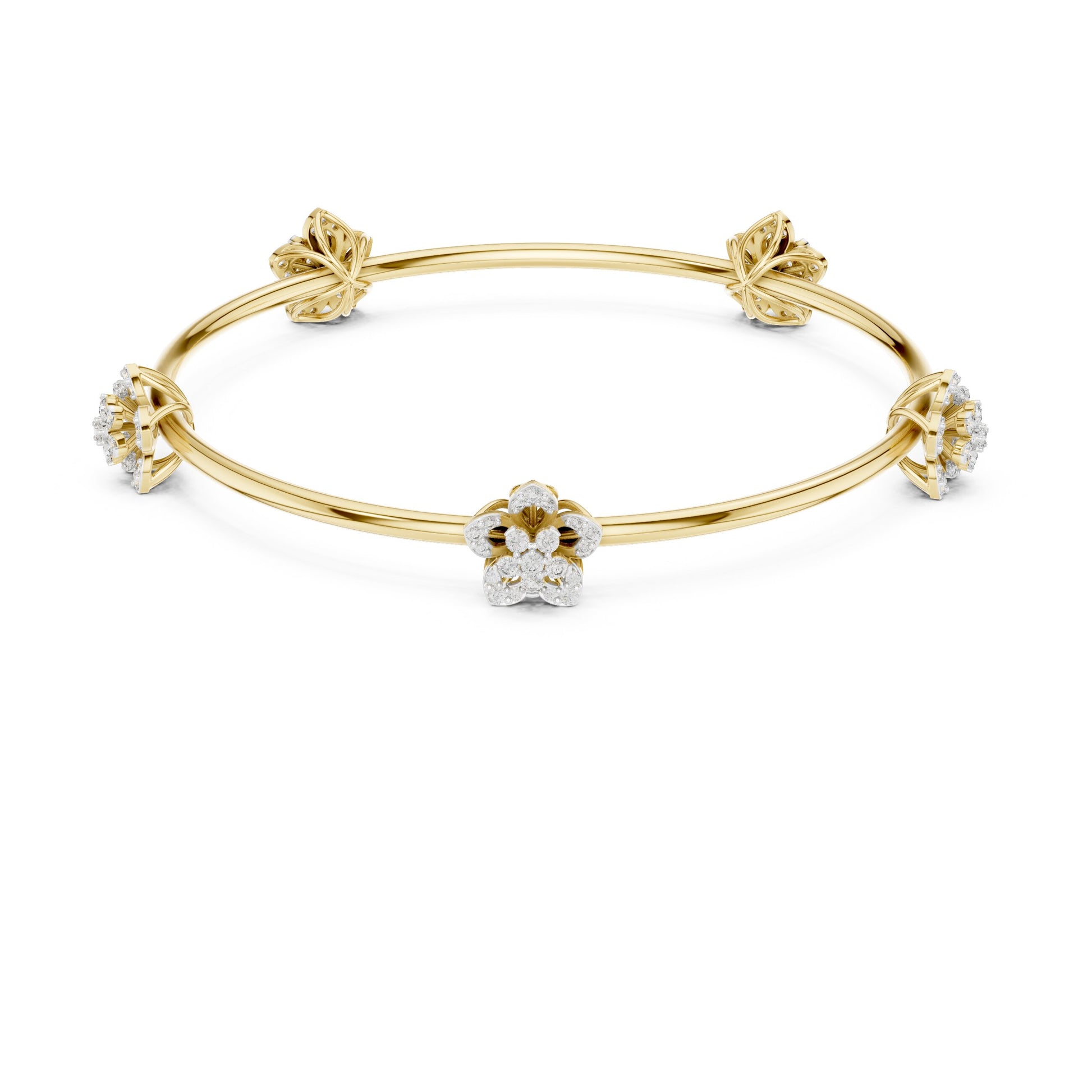Pear Bangle Lab Grown Diamond Bracelet