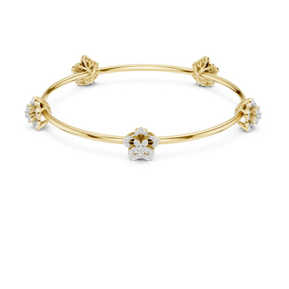 Pear Bangle Lab Grown Diamond Bracelet