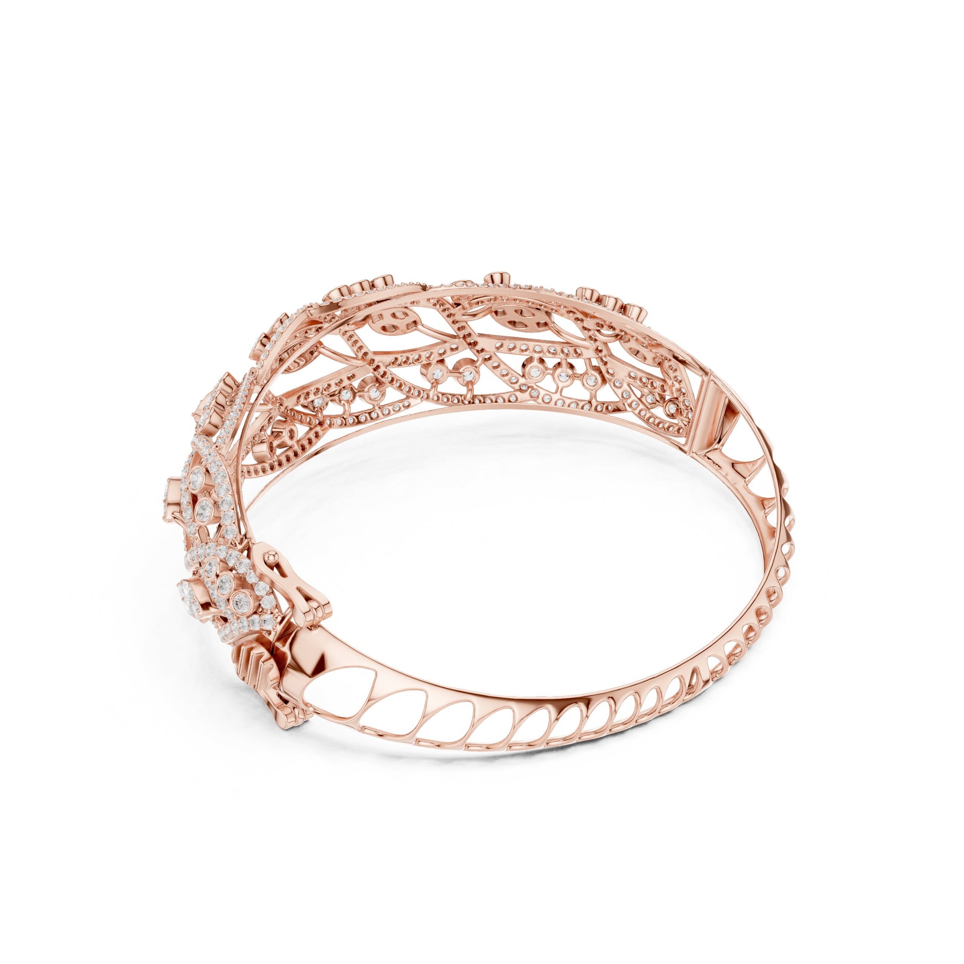 Round Bangle Lab Grown Diamond Bracelet