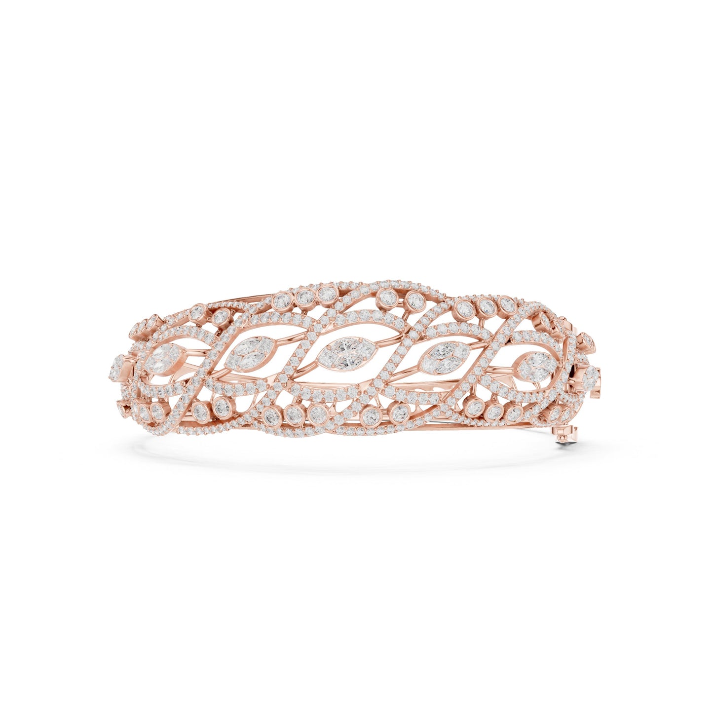 Round Bangle Lab Grown Diamond Bracelet