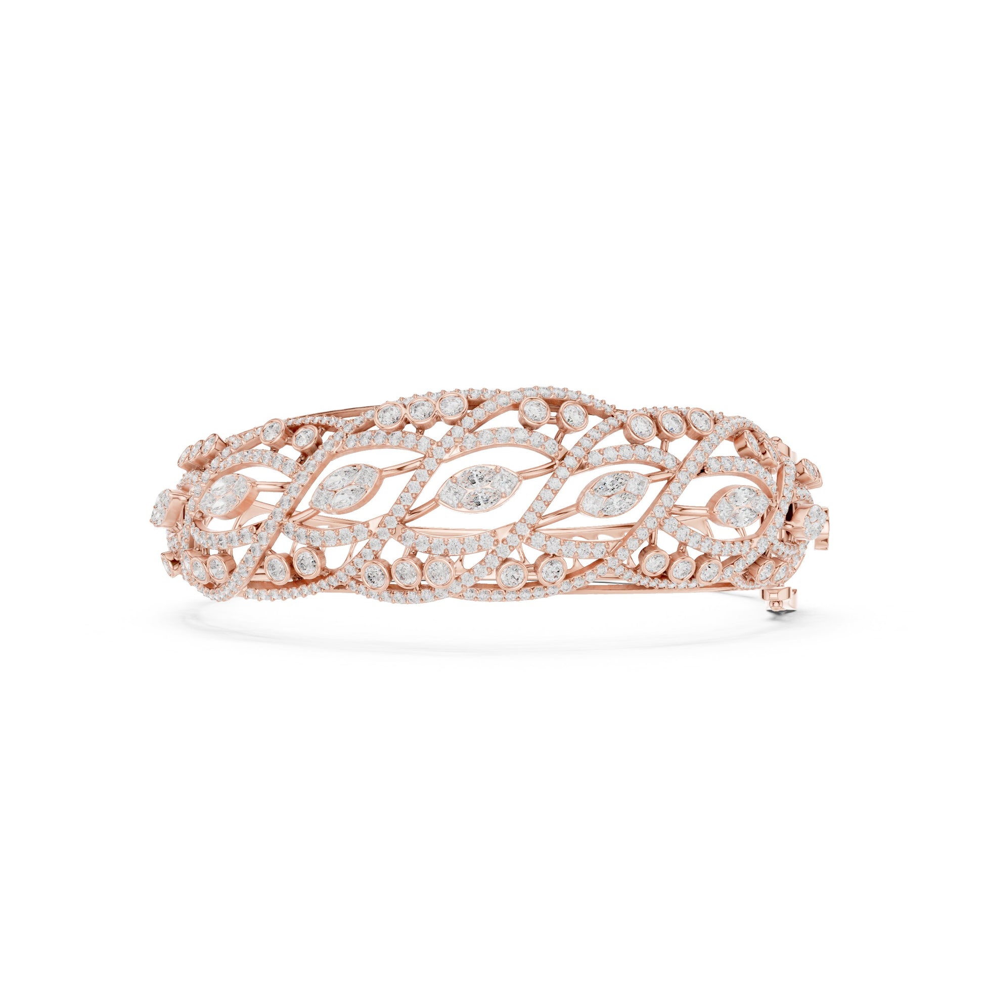 Round Bangle Lab Grown Diamond Bracelet