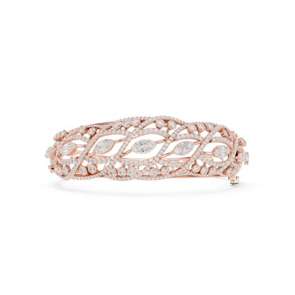 Round Bangle Lab Grown Diamond Bracelet