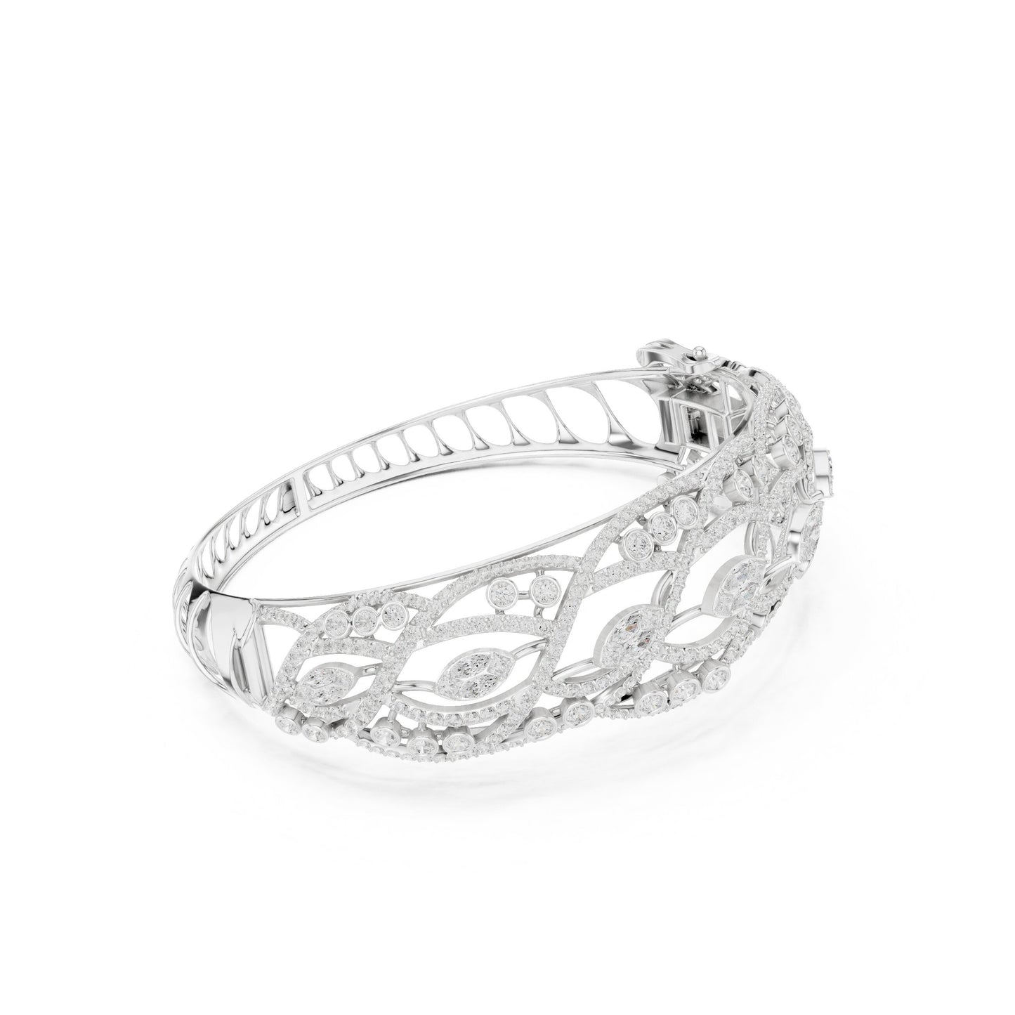 Round Bangle Lab Grown Diamond Bracelet