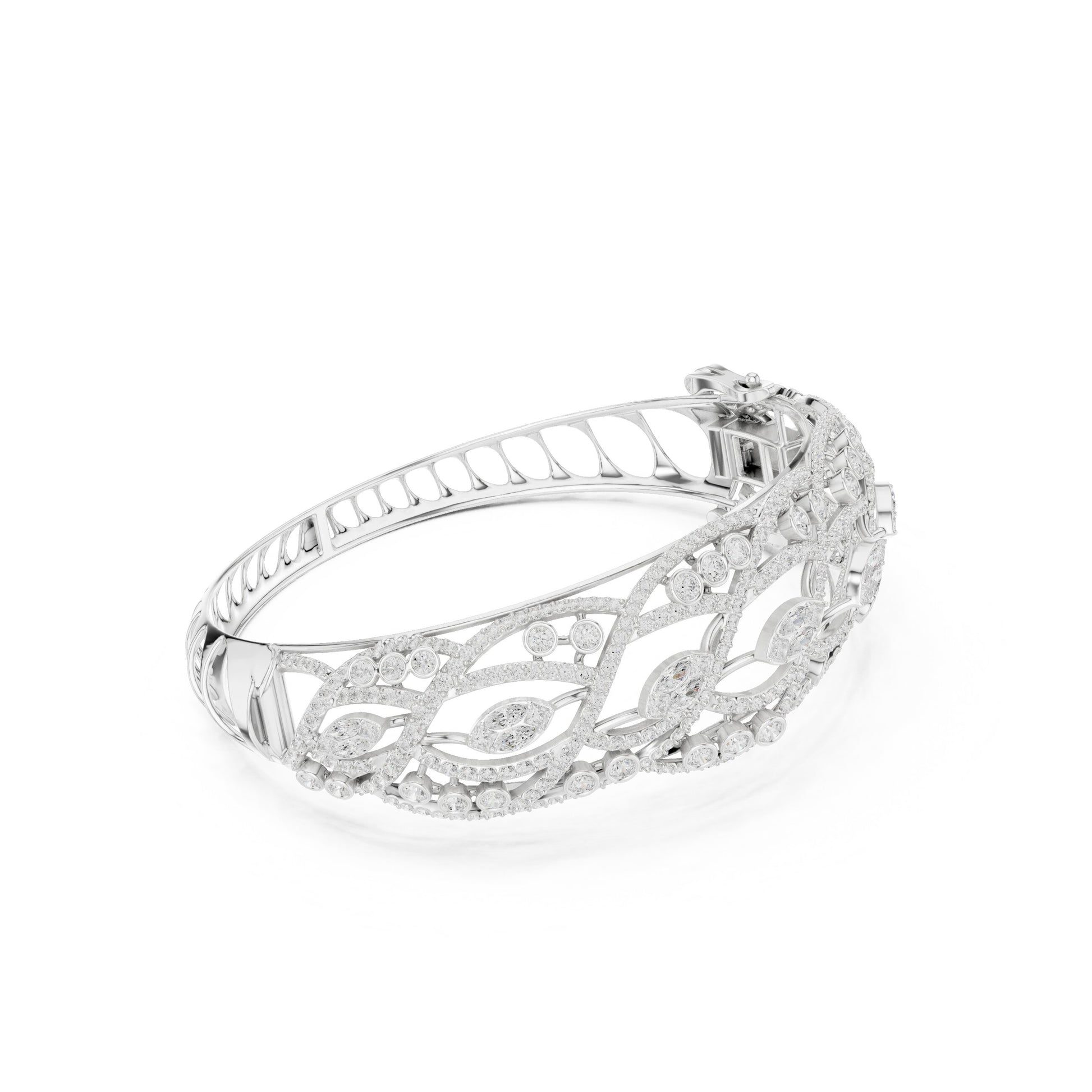 Round Bangle Lab Grown Diamond Bracelet