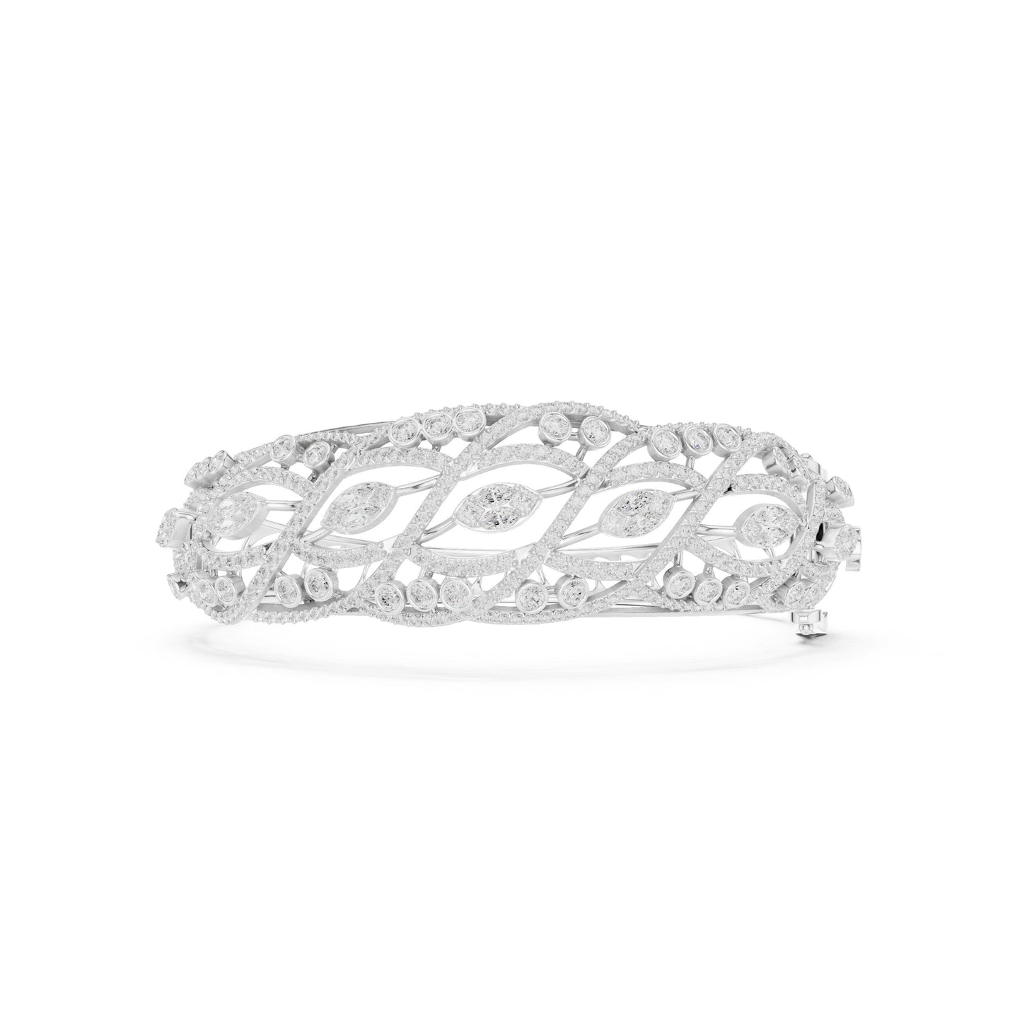 Round Bangle Lab Grown Diamond Bracelet