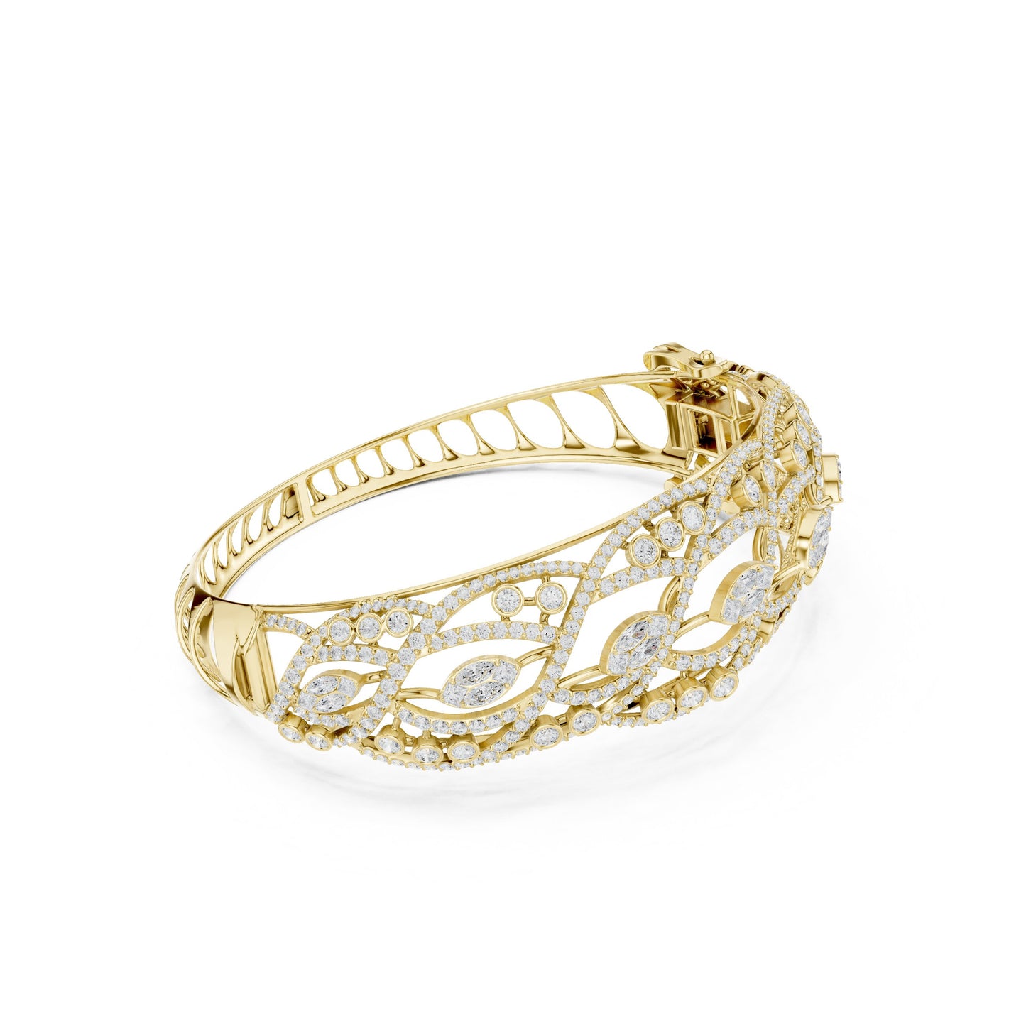 Round Bangle Lab Grown Diamond Bracelet