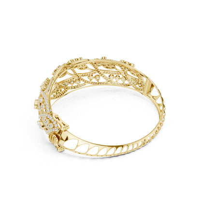Round Bangle Lab Grown Diamond Bracelet
