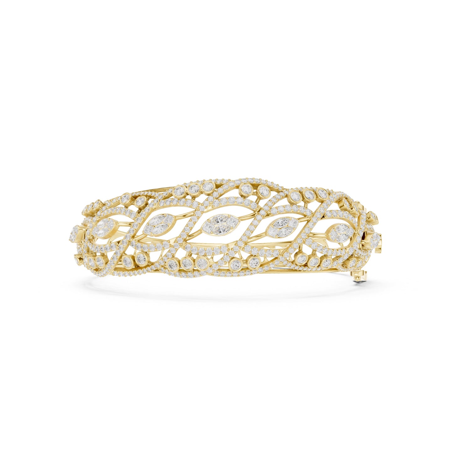 Round Bangle Lab Grown Diamond Bracelet