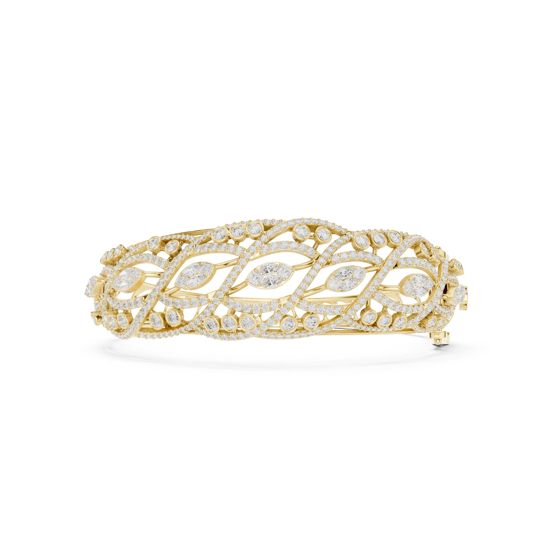 Round Bangle Lab Grown Diamond Bracelet