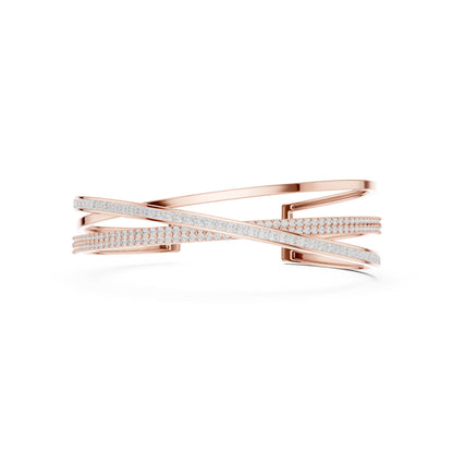 Round Bangle Lab Grown Diamond Bracelet