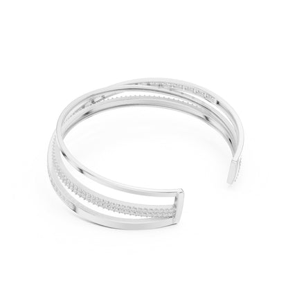 Round Bangle Lab Grown Diamond Bracelet