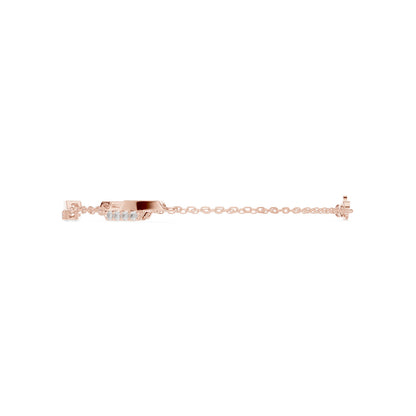 Emerald Chain Lab Grown Diamond Bracelet