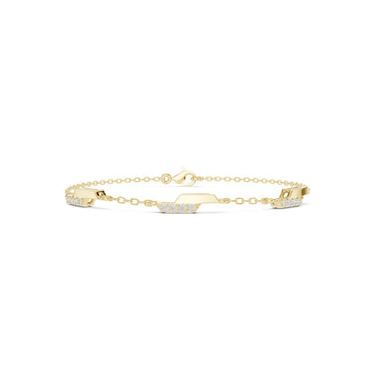 Emerald Chain Lab Grown Diamond Bracelet