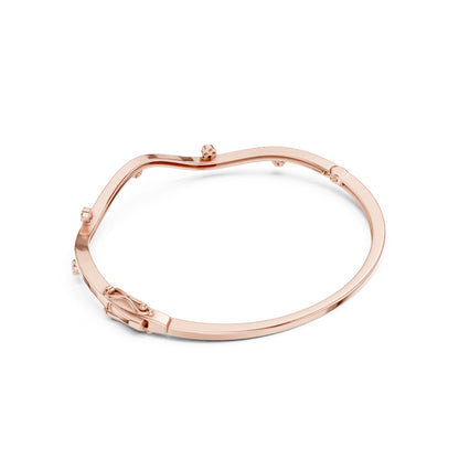 Round Bangle Lab Grown Diamond Bracelet