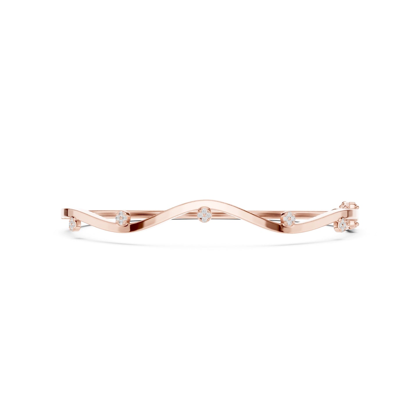 Round Bangle Lab Grown Diamond Bracelet
