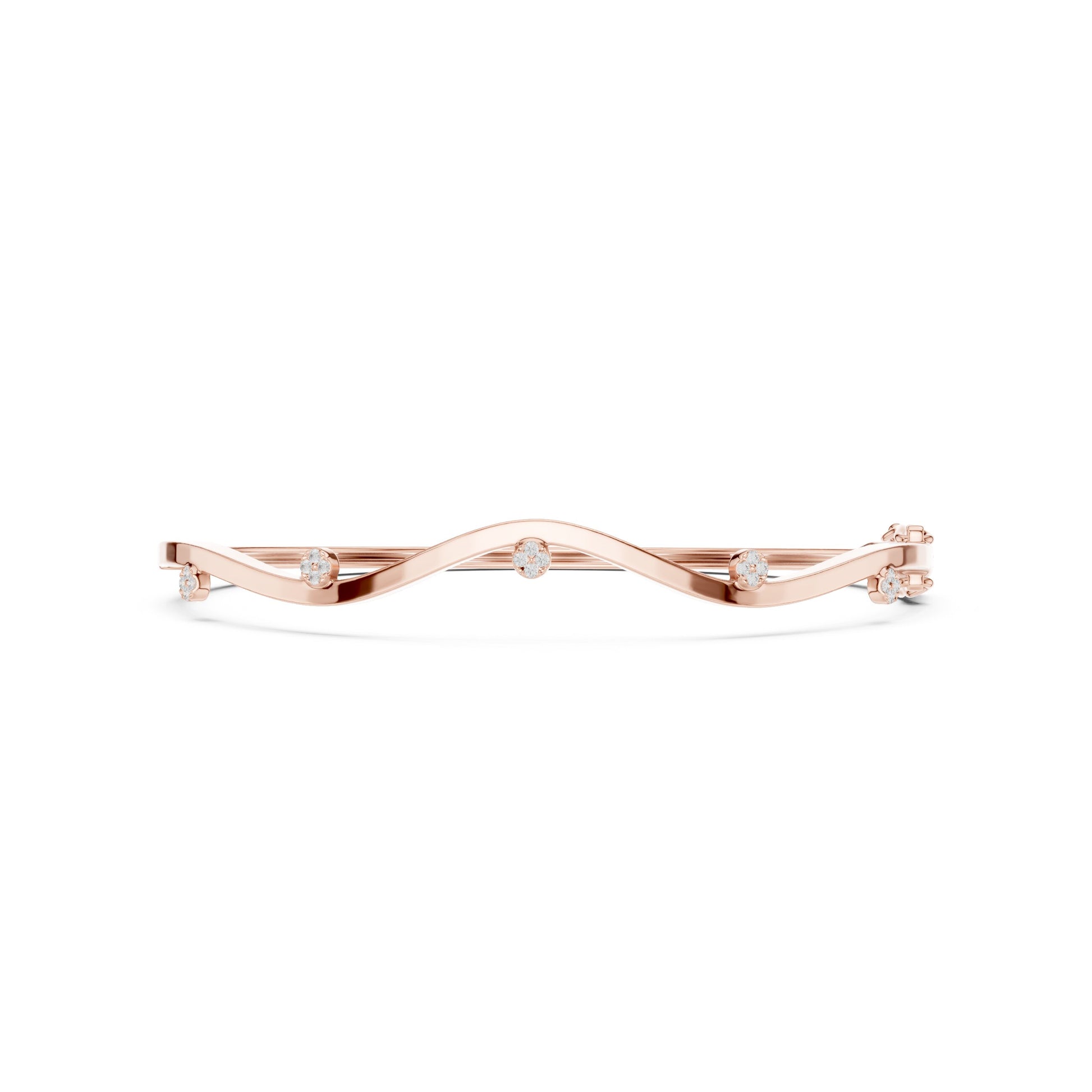 Round Bangle Lab Grown Diamond Bracelet