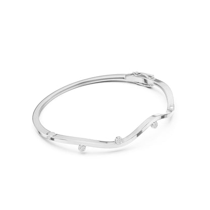 Round Bangle Lab Grown Diamond Bracelet