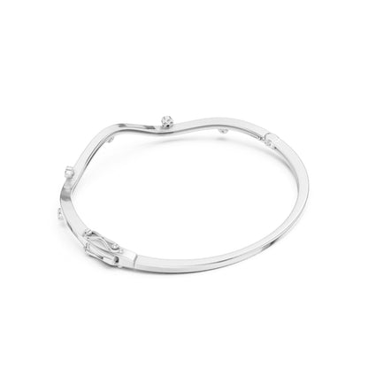 Round Bangle Lab Grown Diamond Bracelet