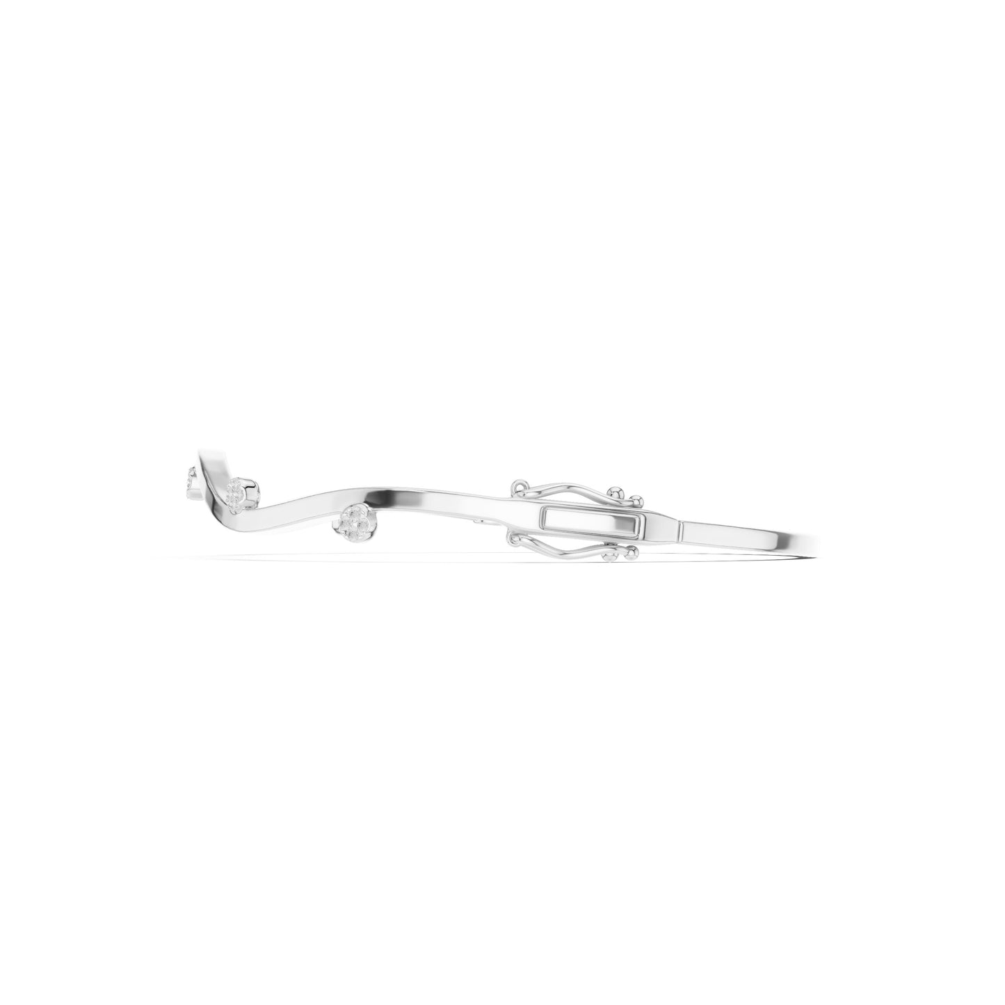 Round Bangle Lab Grown Diamond Bracelet