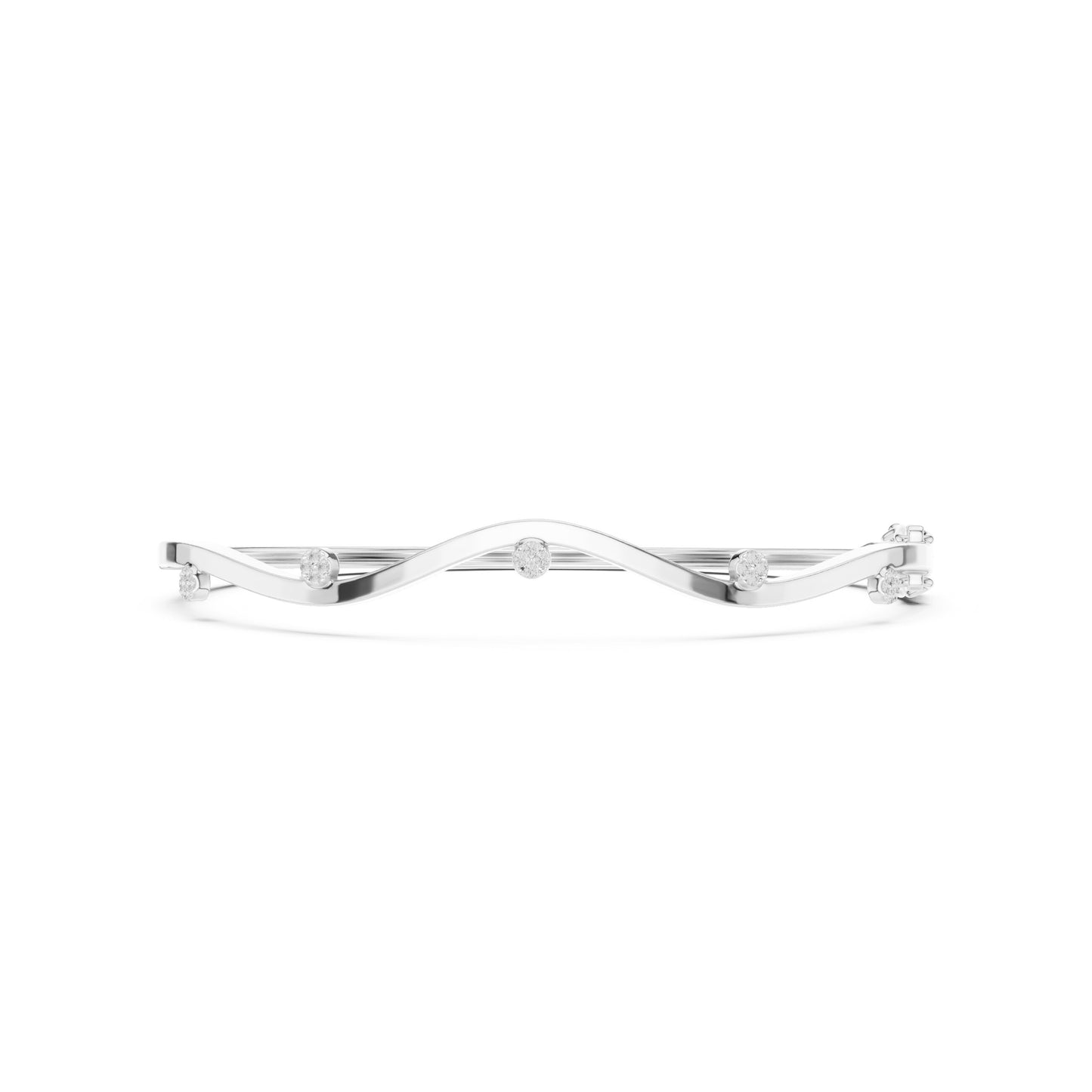 Round Bangle Lab Grown Diamond Bracelet