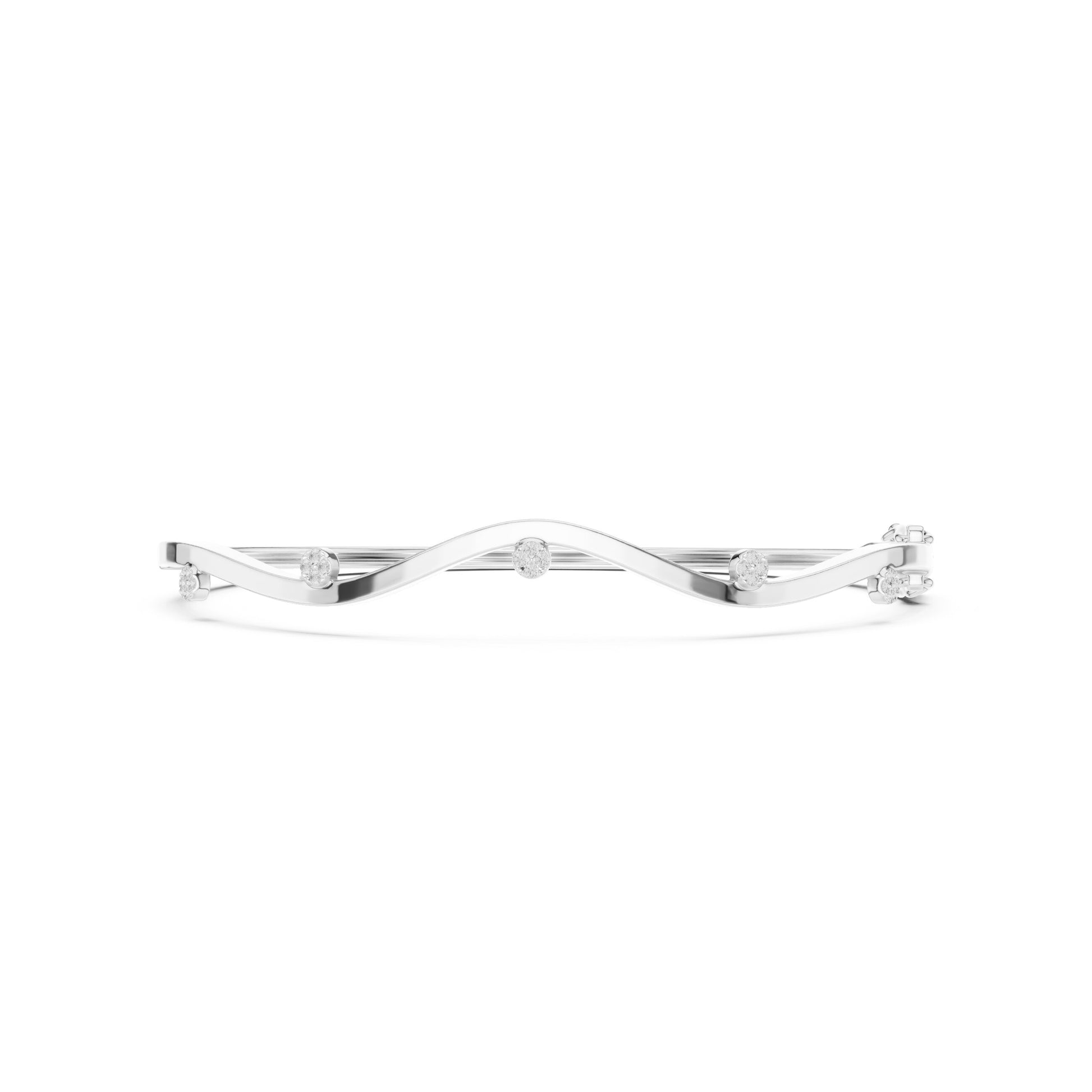 Round Bangle Lab Grown Diamond Bracelet