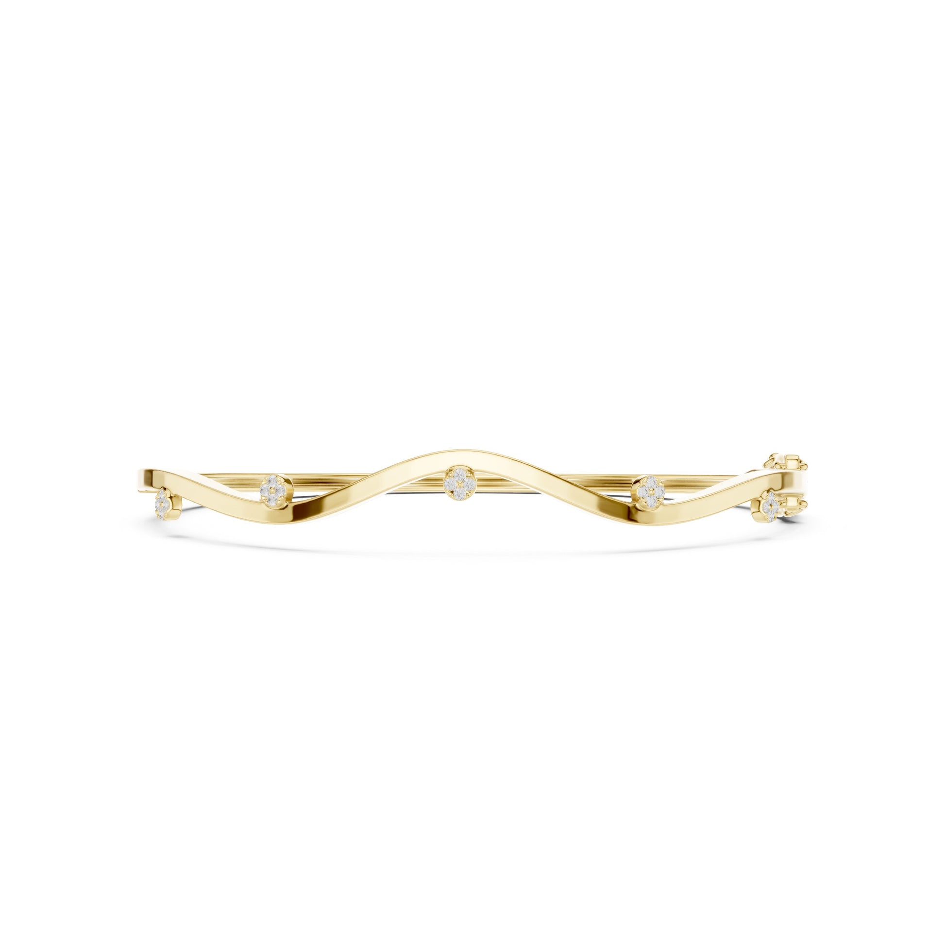 Round Bangle Lab Grown Diamond Bracelet