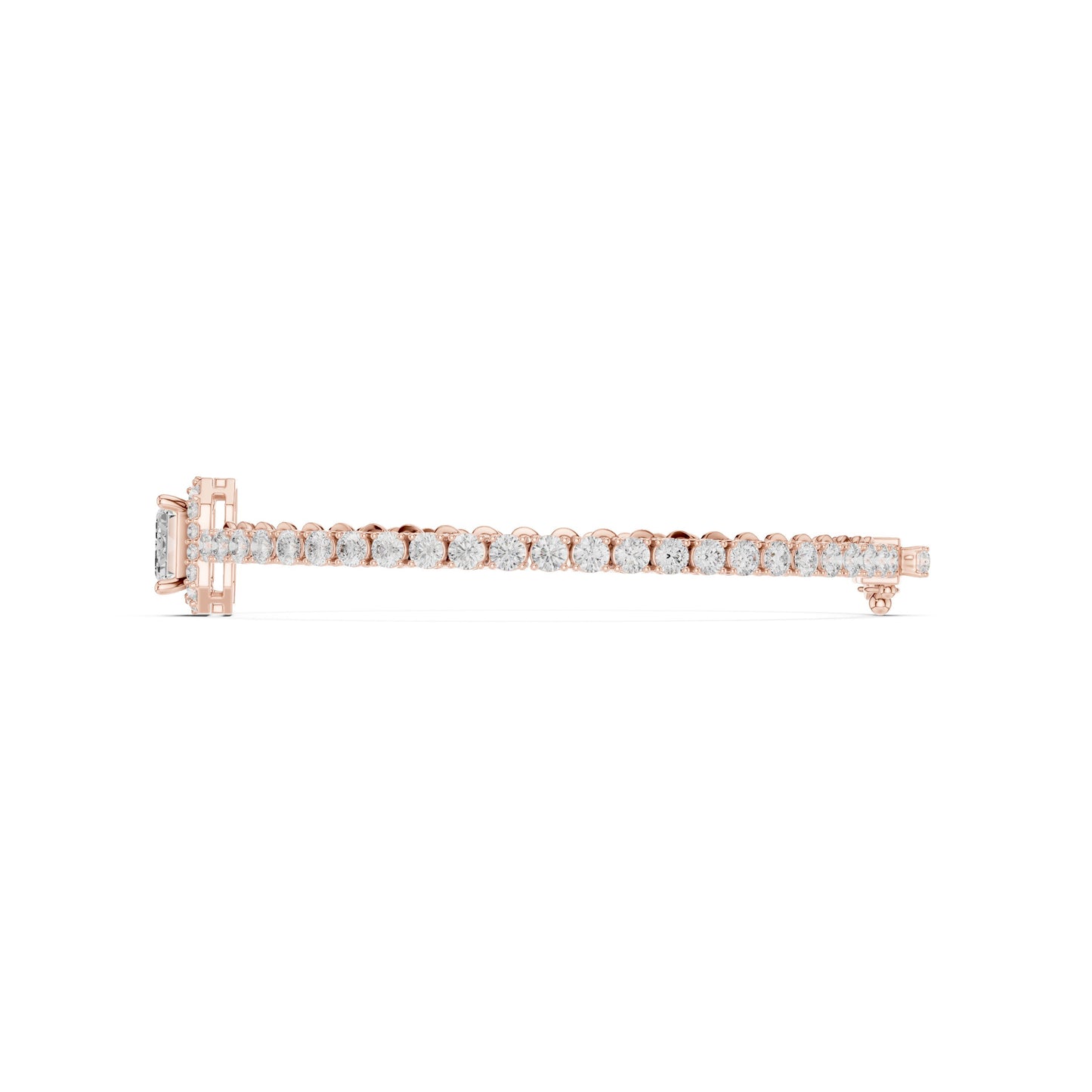 Round Tennis Lab Grown Diamond Bracelet