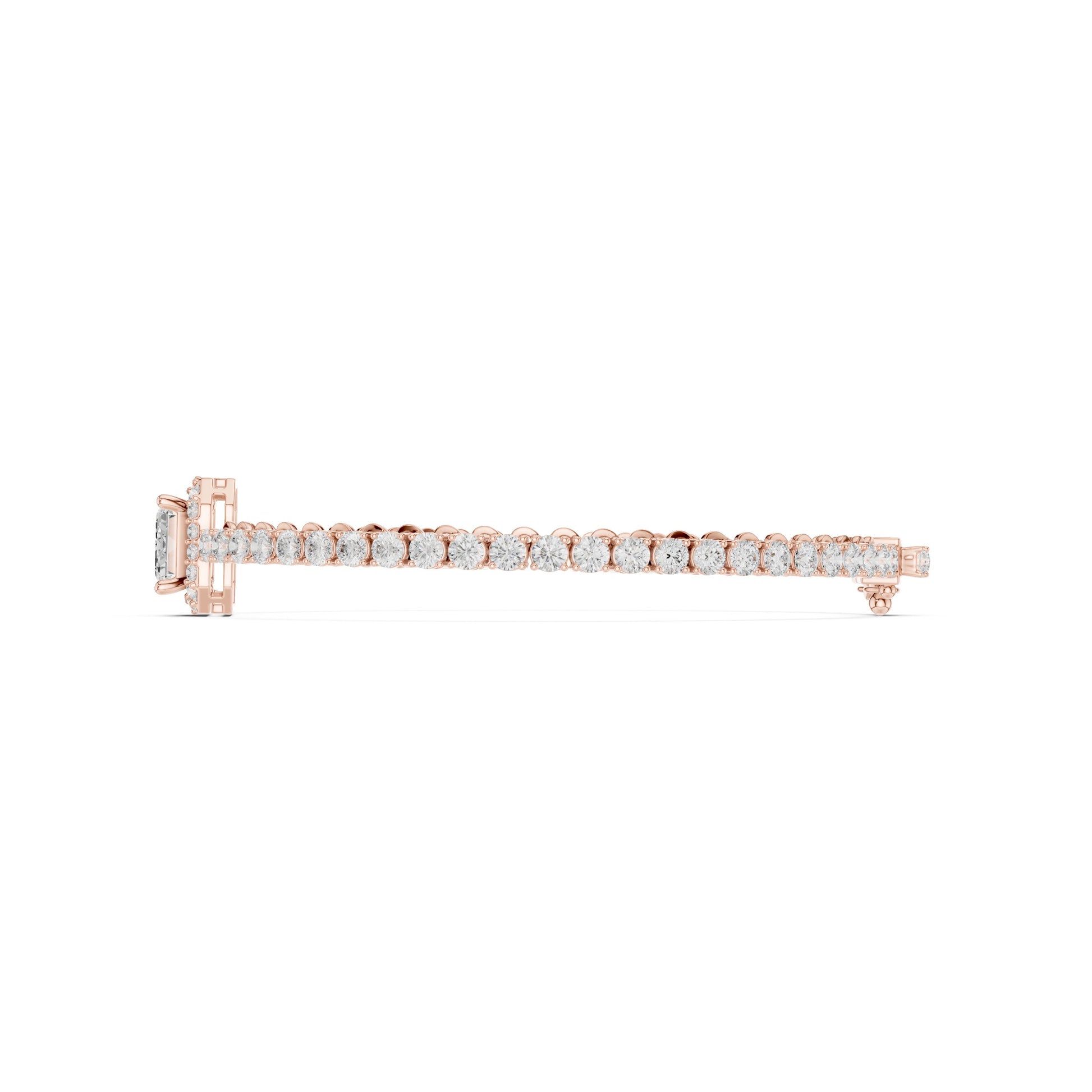 Round Tennis Lab Grown Diamond Bracelet