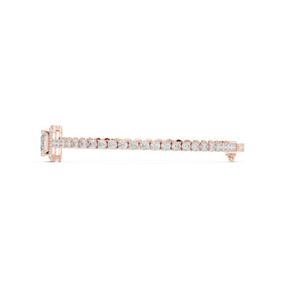 Round Tennis Lab Grown Diamond Bracelet