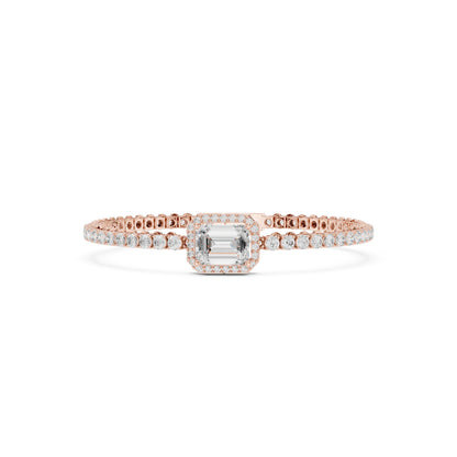 Round Tennis Lab Grown Diamond Bracelet