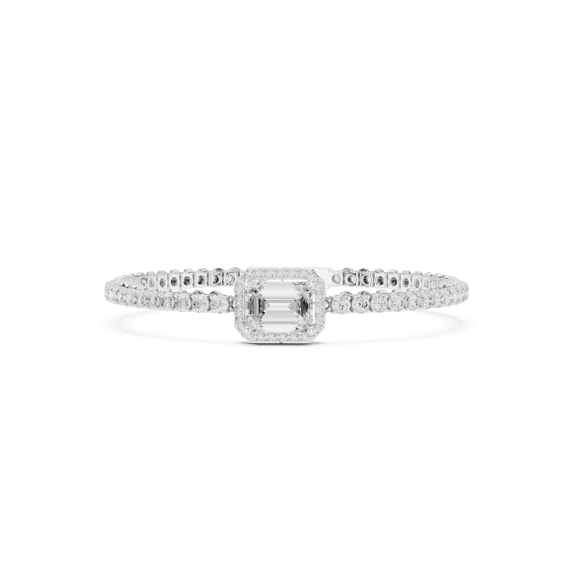 Round Tennis Lab Grown Diamond Bracelet