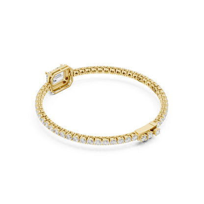 Round Tennis Lab Grown Diamond Bracelet