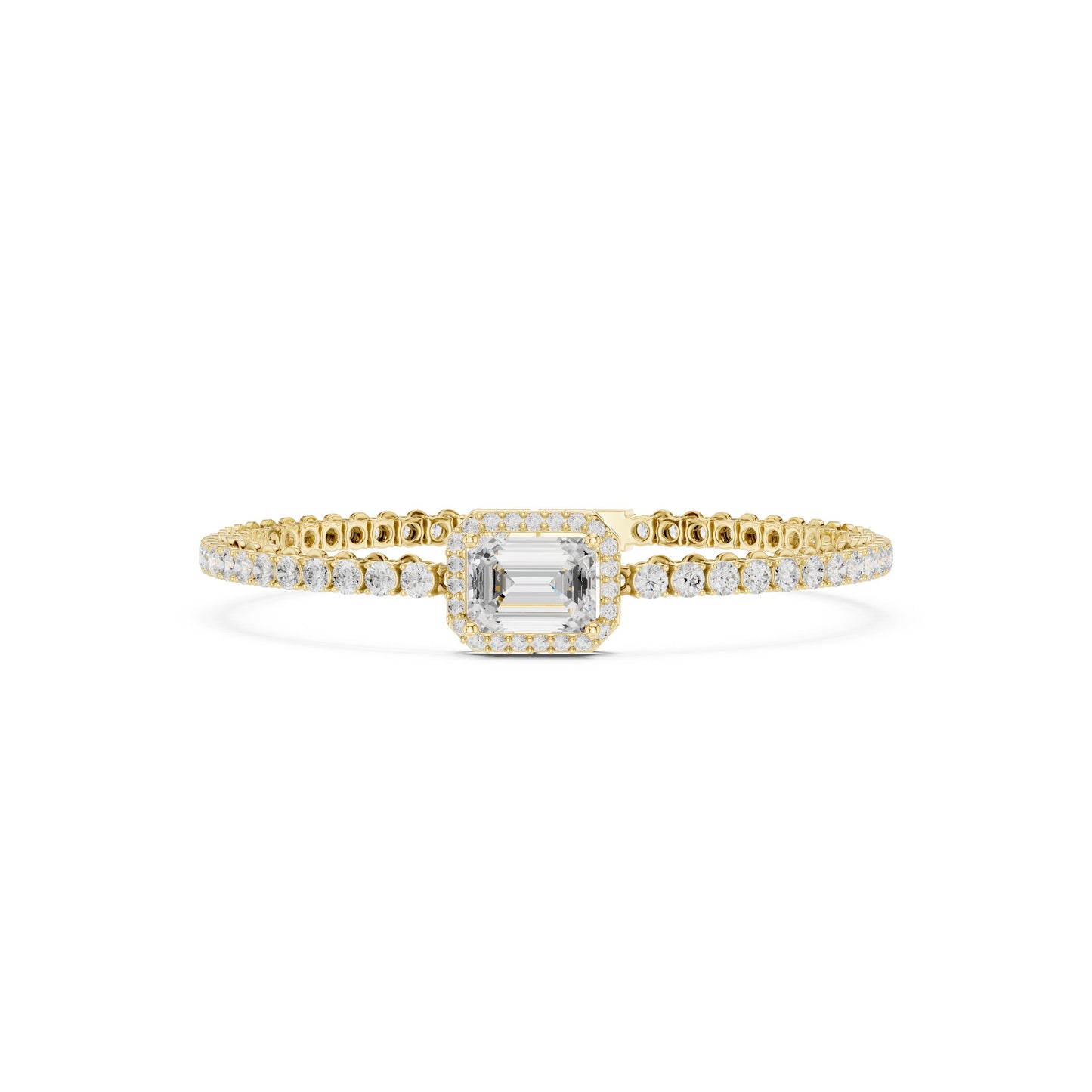 Round Tennis Lab Grown Diamond Bracelet