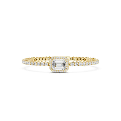 Round Tennis Lab Grown Diamond Bracelet