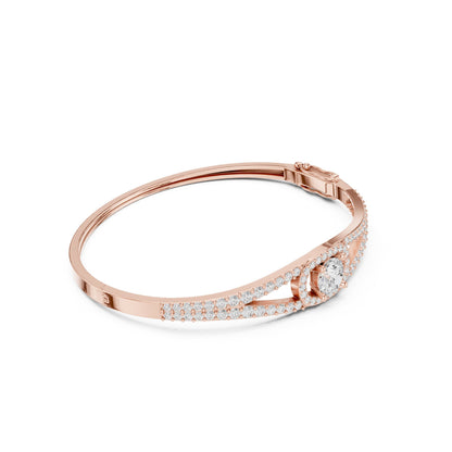 Round Bangle Lab Grown Diamond Bracelet