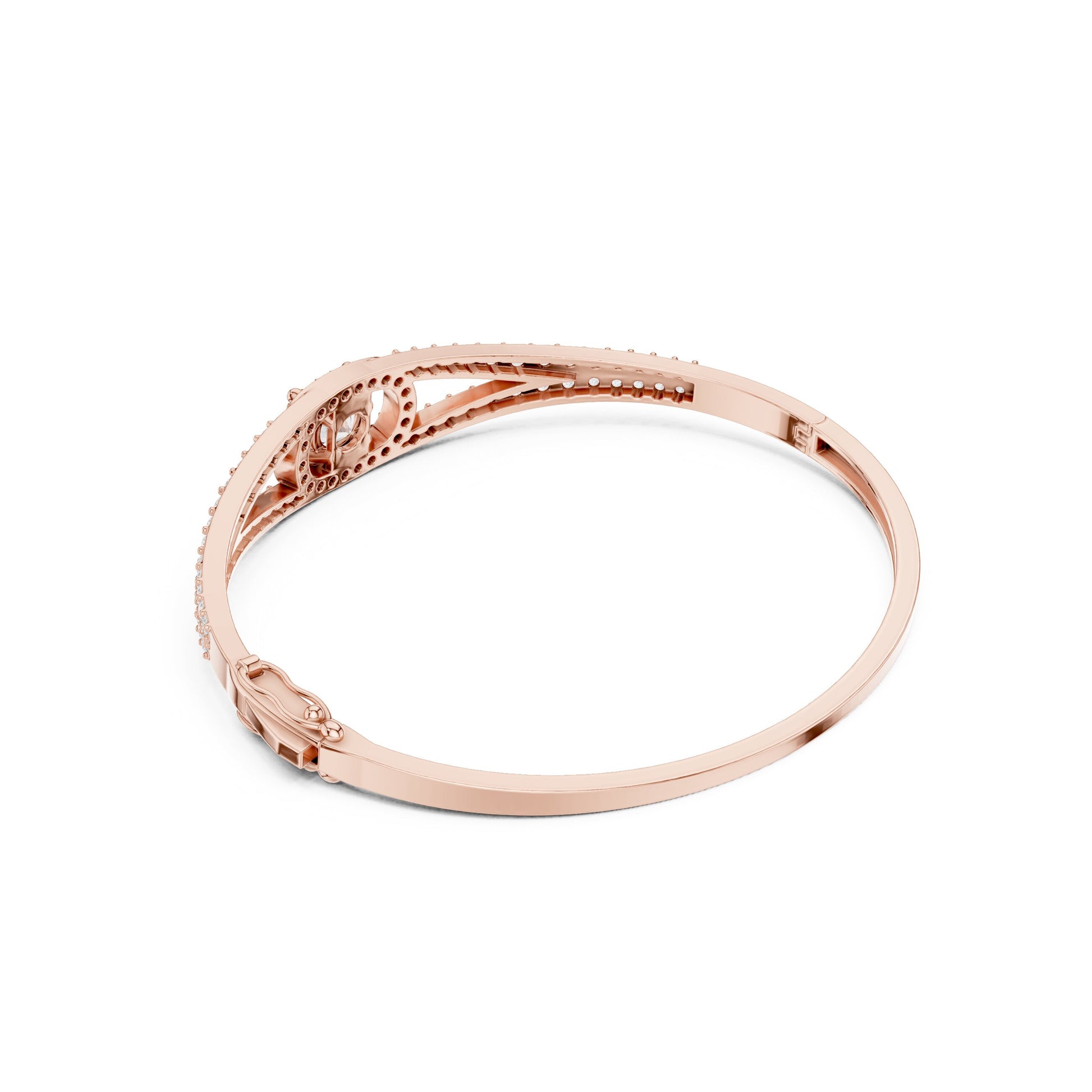 Round Bangle Lab Grown Diamond Bracelet