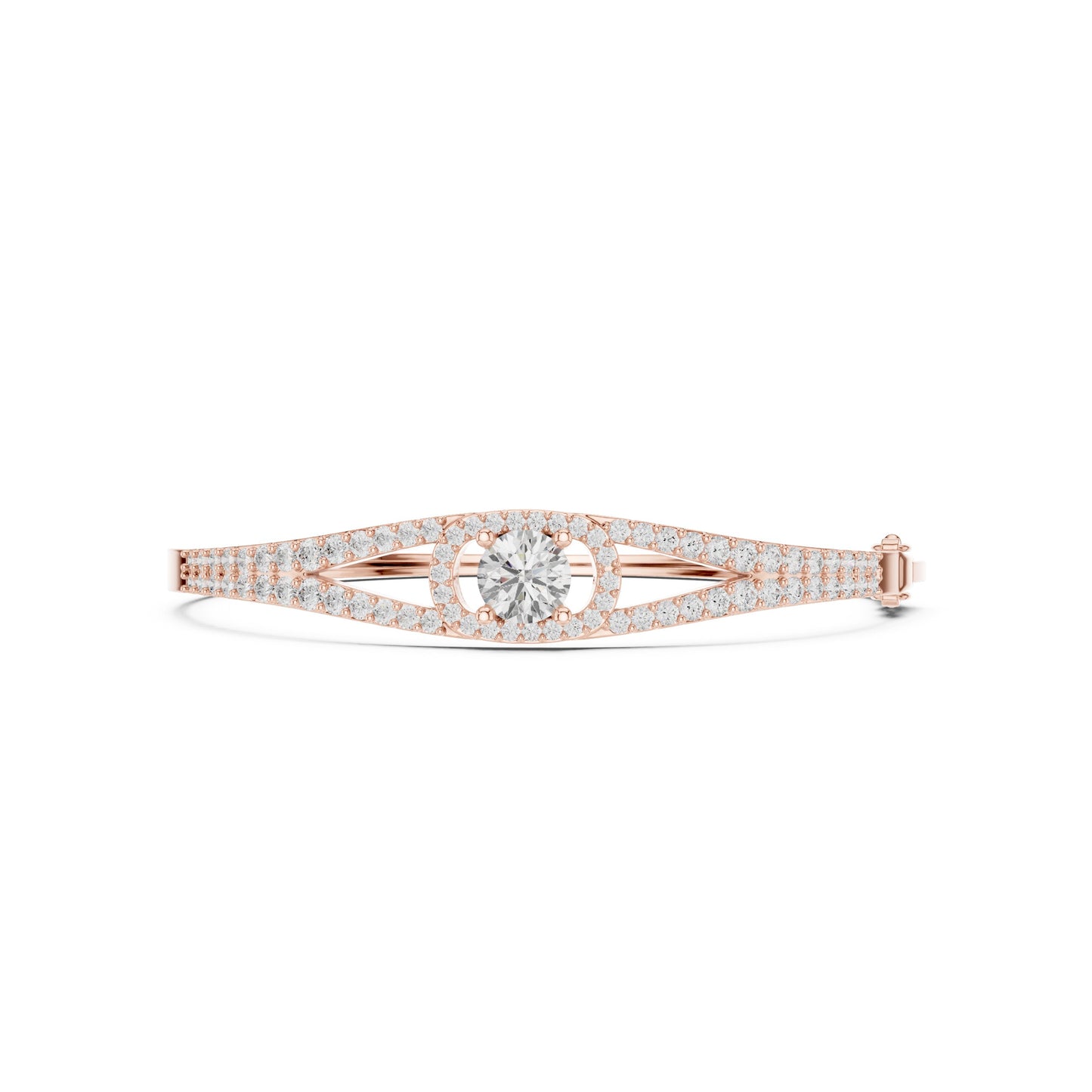 Round Bangle Lab Grown Diamond Bracelet
