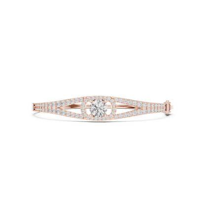 Round Bangle Lab Grown Diamond Bracelet