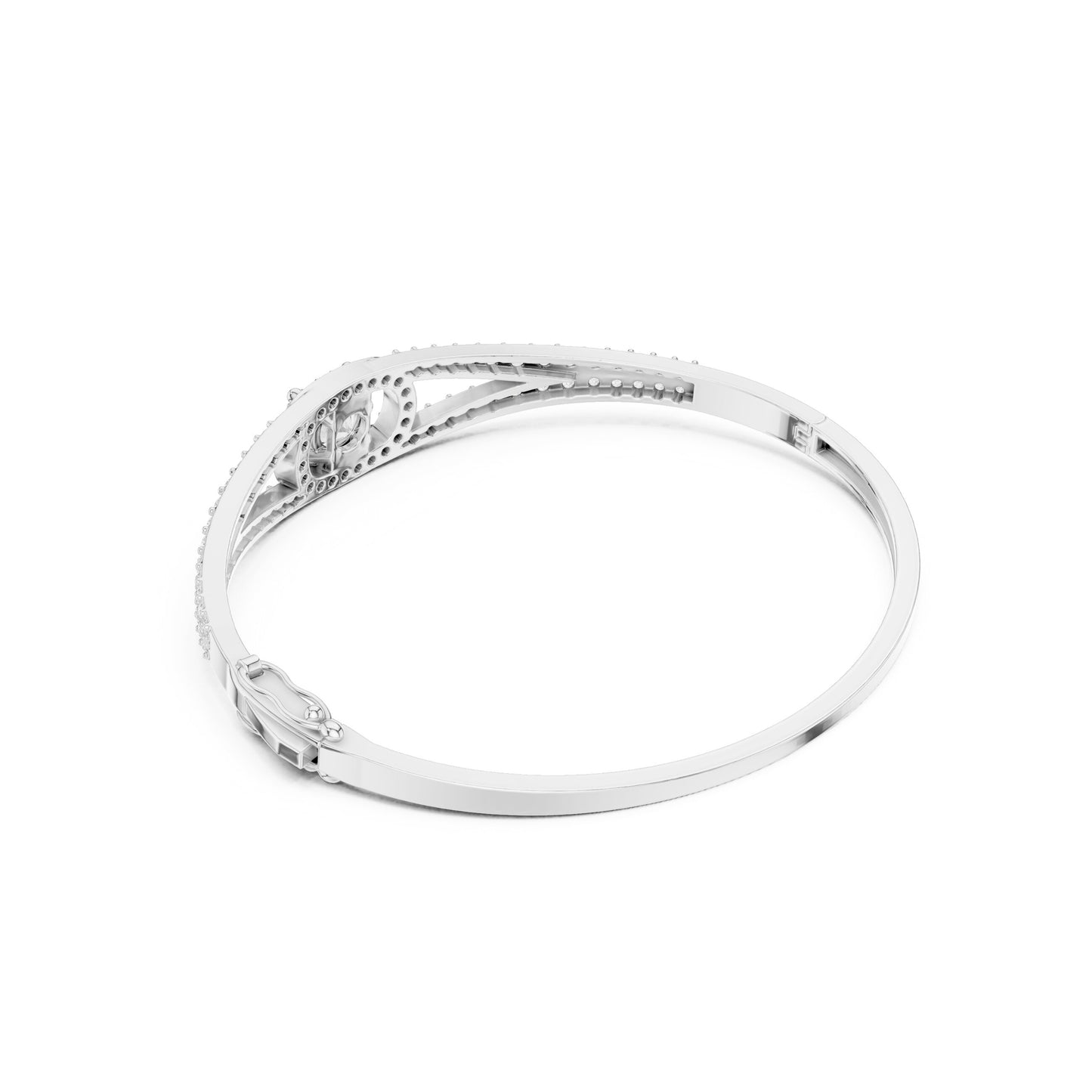 Round Bangle Lab Grown Diamond Bracelet