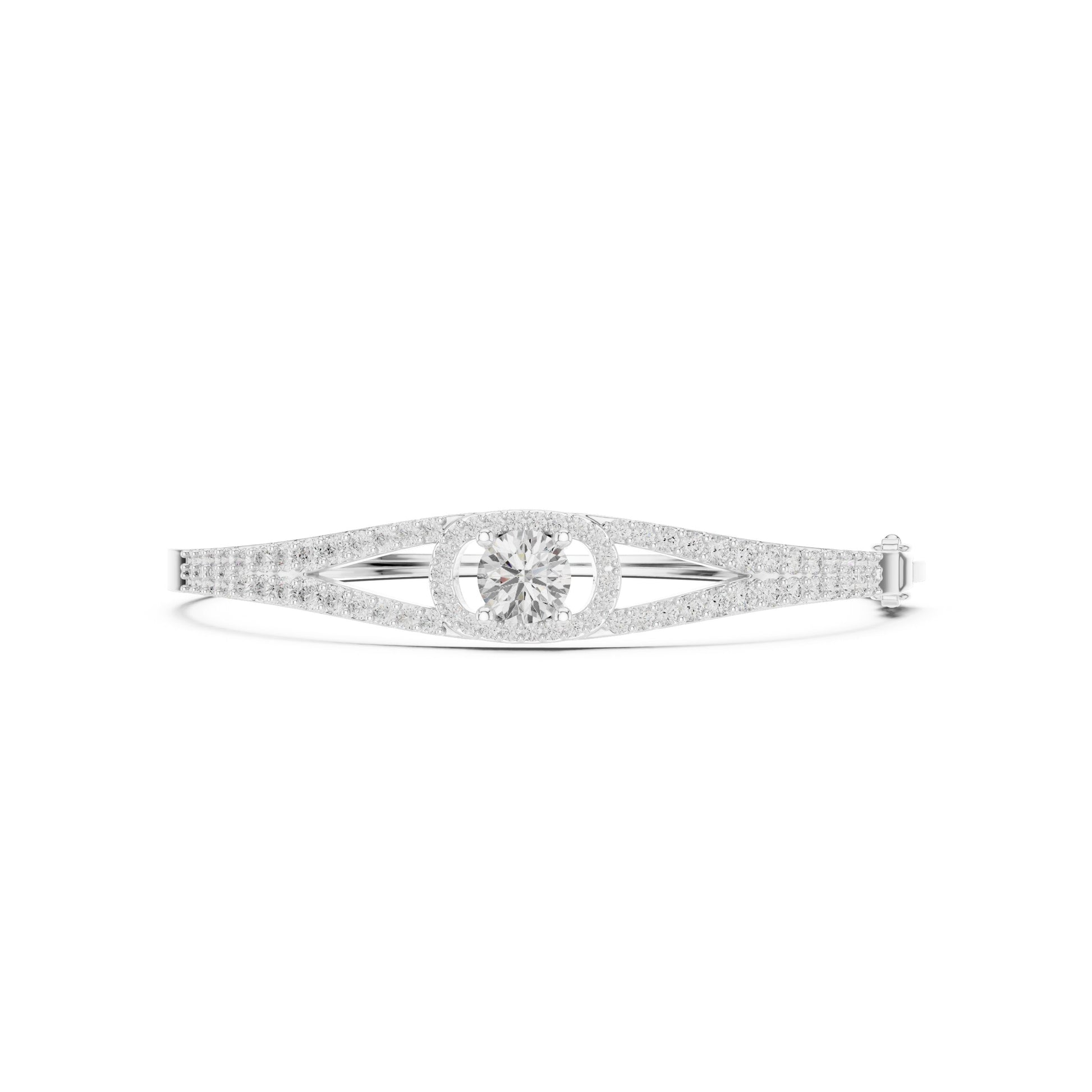 Round Bangle Lab Grown Diamond Bracelet